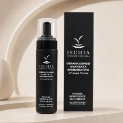 ischia sorgente di bellezza cosmetica avanzata rigenerativa mousse detergente schiarente 200 ml