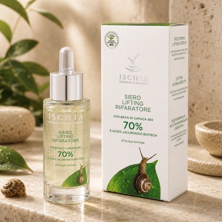 Restoring 70% Snail Slime lifting serum 30 ml - With Organic Snail Slime and Biotech Hyaluronic Acid