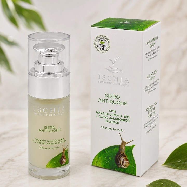 Siero antirughe 30 ml - Bava di Lumaca Bio e Acido Jaluronico Biotech