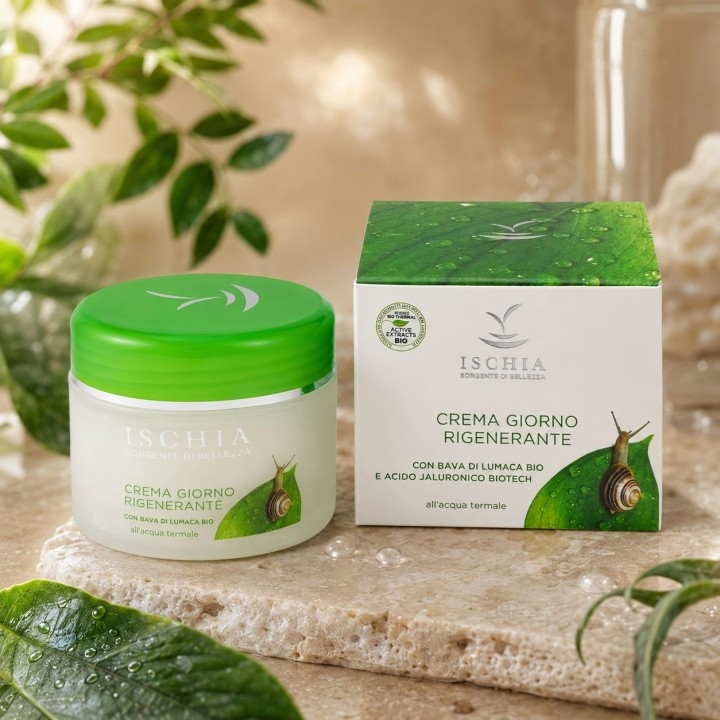Crema giorno rigenerante 100 ml - Bava di Lumaca Bio e Acido Jaluronico Biotech