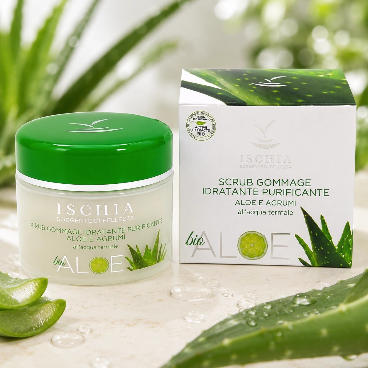 Cleansing Aloe moisturizing facial scrub 100 ml - Bio Aloe