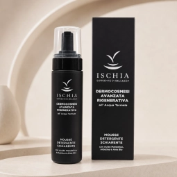 ischia sorgente di bellezza cosmetica avanzata rigenerativa mousse detergente schiarente 200 ml