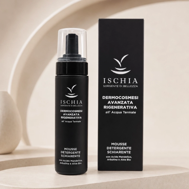 ischia sorgente di bellezza cosmetica avanzata rigenerativa mousse detergente schiarente 200 ml