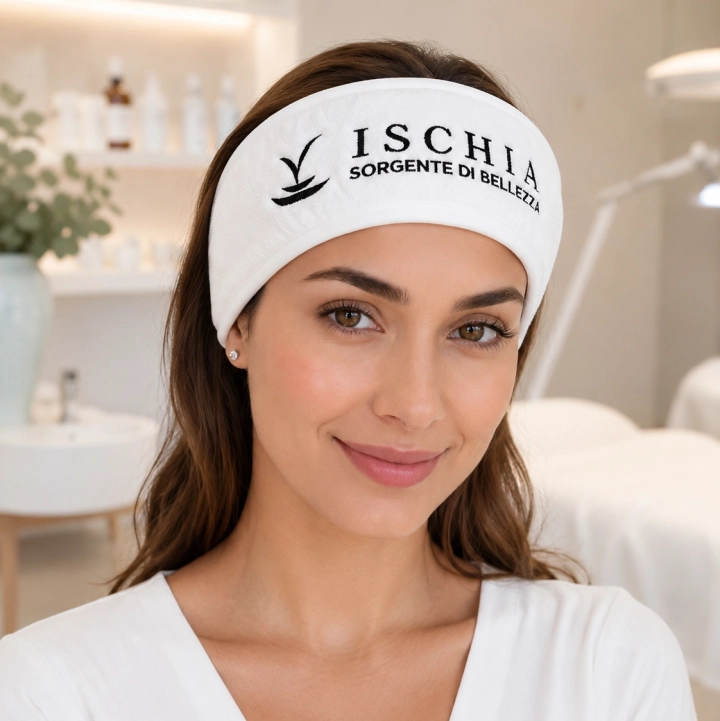 Ischia Sorgente di Bellezza Accessori Fascia per Trattamenti Viso modella