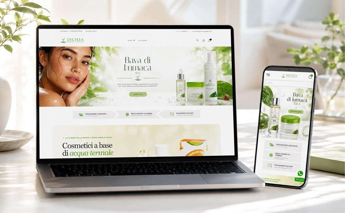 Comunicazione digitale dei cosmetici Ischia Sorgente di Bellezza