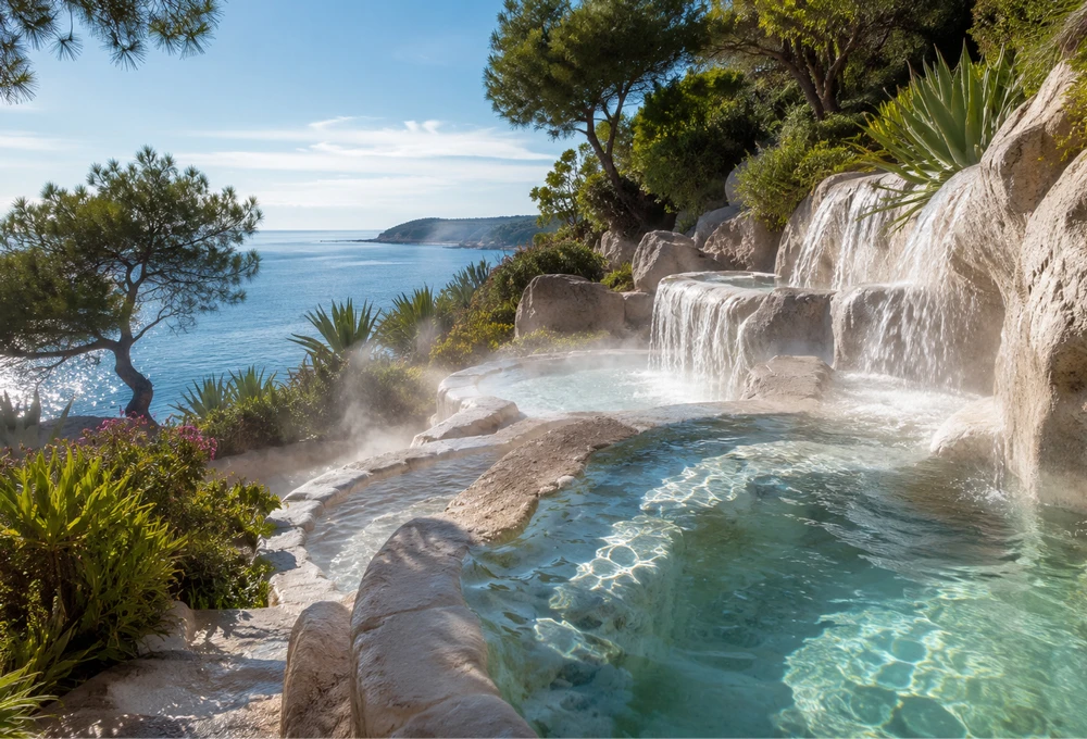 Fonte termale naturale affacciata sul mare di Ischia